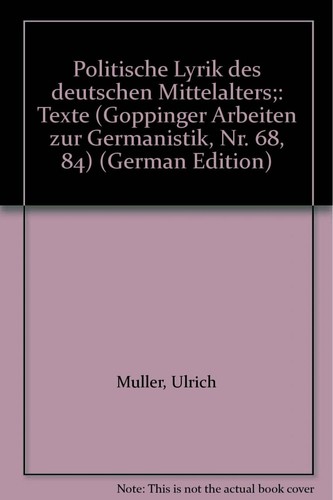 Politische lyrik des - lyrik,